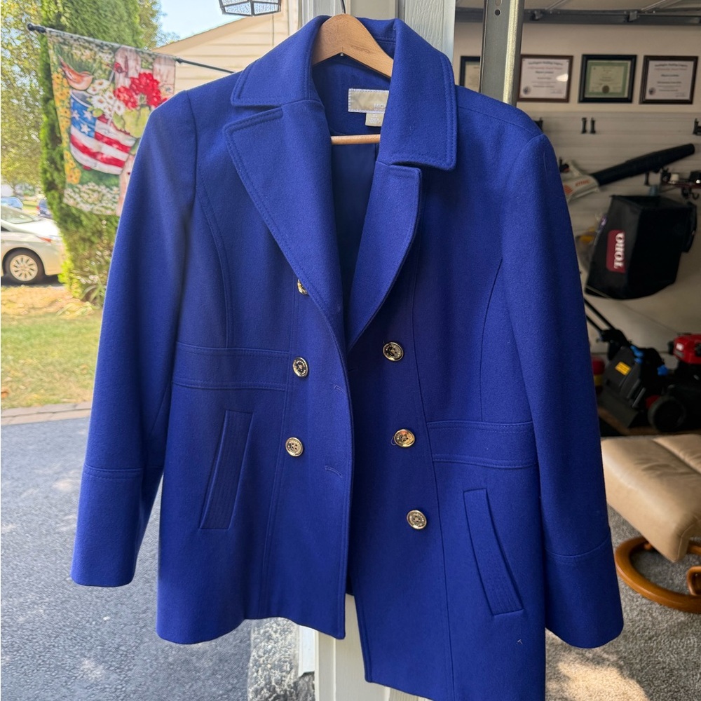 MICHAEL Michael Kors Royal Blue Pea Coat
